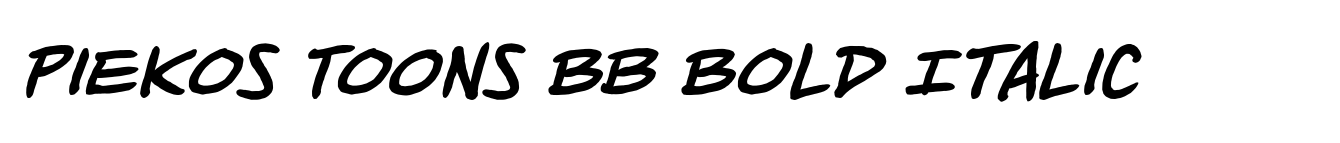 Piekos Toons BB Bold Italic